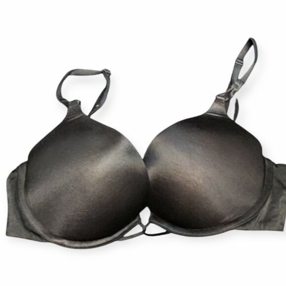 VICTORIA’S SECRET Women’s Black Plunge Push-Up Bra Size 36B - Picture 1 of 3